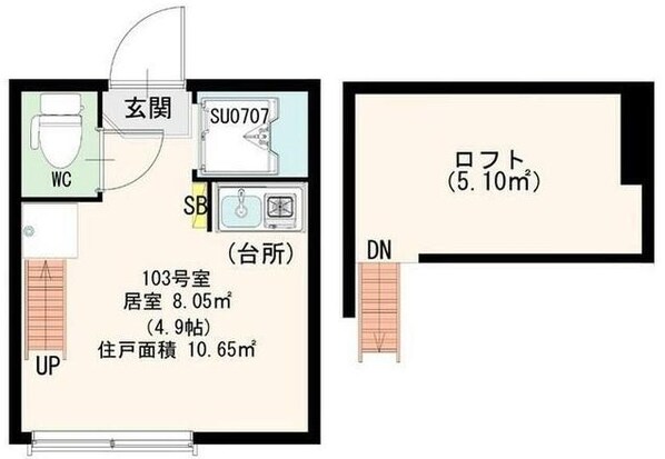リヴィエール明大前の物件間取画像